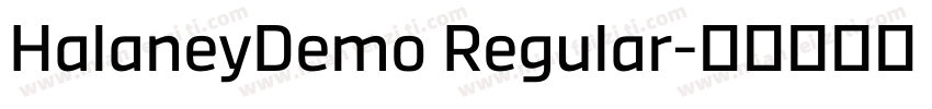 HalaneyDemo Regular字体转换